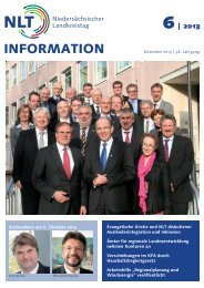 NLT-Information 6/2013 - Niedersächsischer Landkreistag