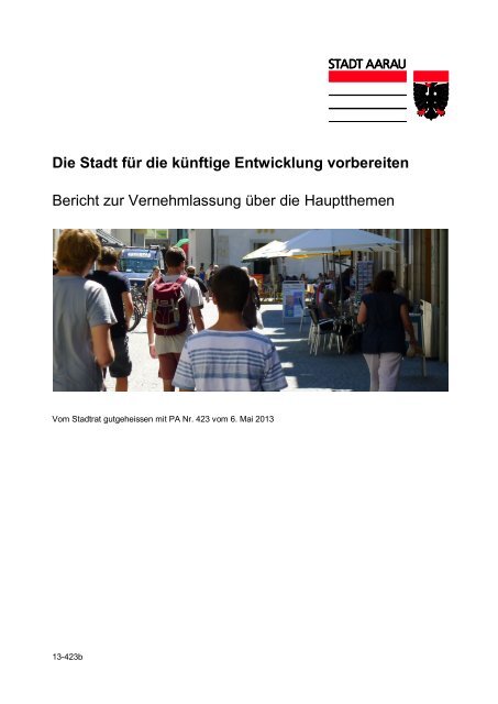 Bericht Vernehmlassung [PDF, 349 KB] - Aarau