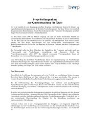 20130608 bvvp Stellungnahme zur Quotenregelung für Ärzte