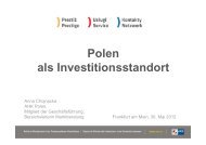 Polen als Investitionsstandort, Anna Chojnacka ... - hessen-polen.de