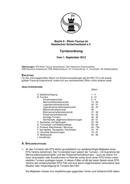 Turnierordnung 01.09.2012 (PDF) - Hessischer Schachverband