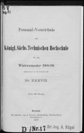Personalverzeichnis Wintersemester 1908/09