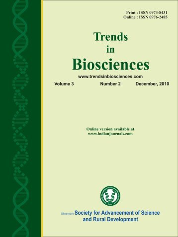  TRENDS IN BIOSCIENCES JOURNAL 