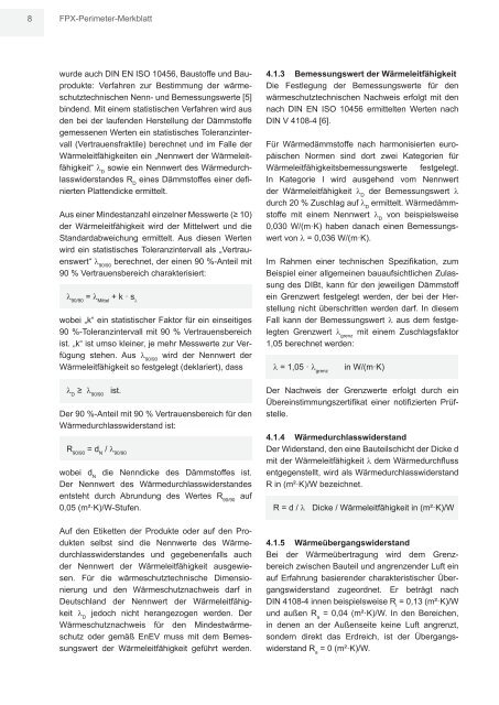 FPX-Merkblatt Perimeterdämmung: Pdf-Download - ENEV-Online.de