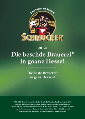 DLG Bundesehrenpreis 2012 - Privat-Brauerei Schmucker