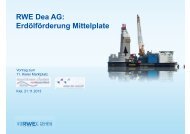 RWE Dea AG: Erdölförderung Mittelplate