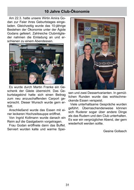 Ausgabe 2/13 - Bremer Ruder-Club HANSA