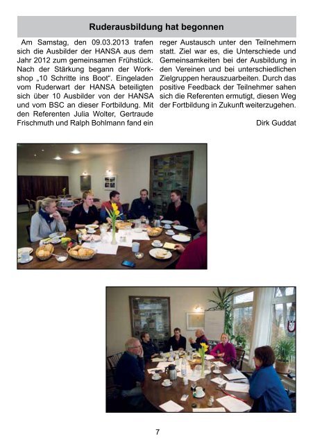 Ausgabe 2/13 - Bremer Ruder-Club HANSA