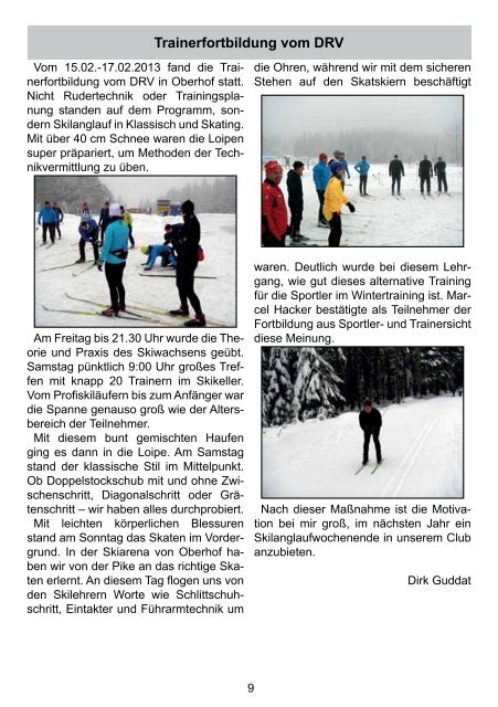 Ausgabe 2/13 - Bremer Ruder-Club HANSA