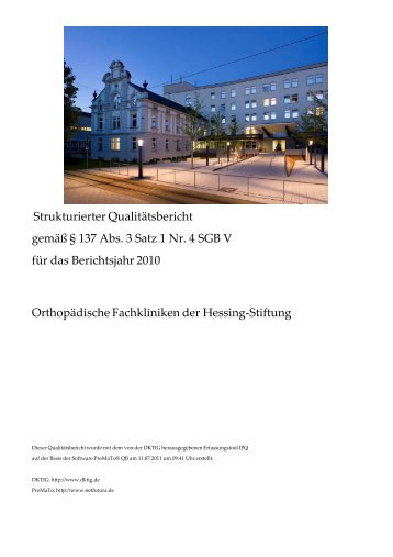 Bericht - Hessing Stiftung