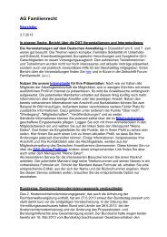 newsletter_2013_07.pdf - Arbeitsgemeinschaft Familienrecht im DAV