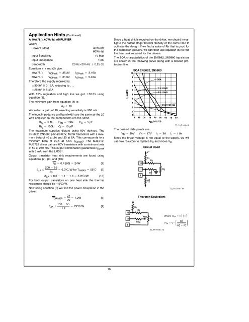 LM391 Audio Power Driver