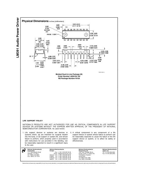 LM391 Audio Power Driver