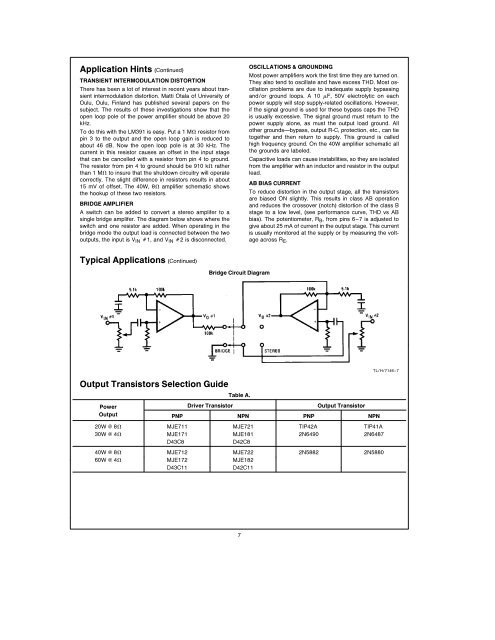 LM391 Audio Power Driver