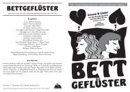 Bettgeflüster - Vorpommersche Landesbühne GmbH