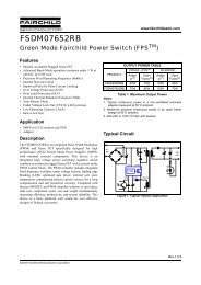 FSDM07652RB Green Mode Fairchild Power Switch ... - HEStore.hu