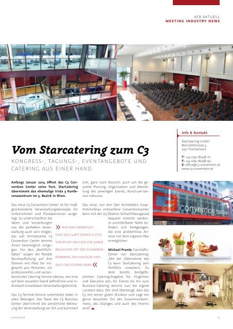 Werfen Sie gleich einen Blick in das Magazin - Austrian Convention ...