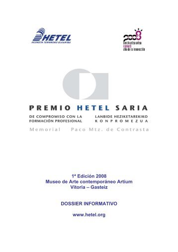 Dossier Premio HETEL 2008 de Compromiso con la