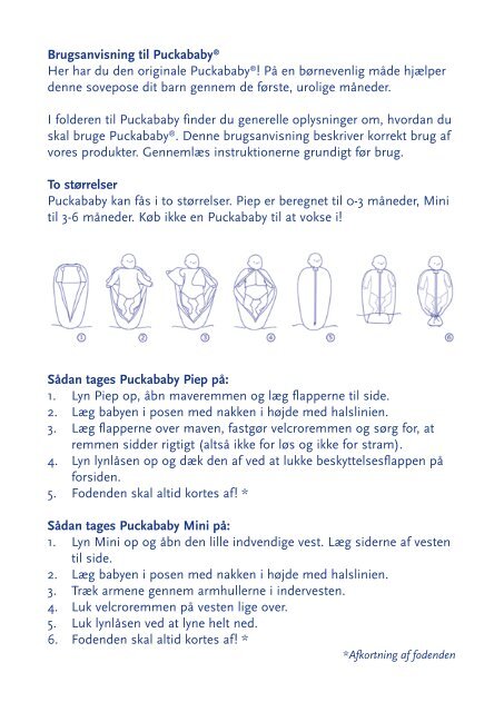 Gebruiksaanwijzing PuckababyÂ® Instructions for using the ...