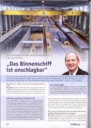 Binnenschiff ist unschlagbar - Industrie Logistik Linz