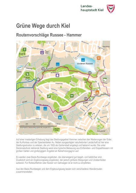 Ausführliche Routenbeschreibungen für Russee-Hammer als PDF