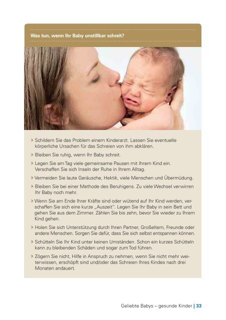 Geliebte Babys – gesunde Kinder - Techniker Krankenkasse