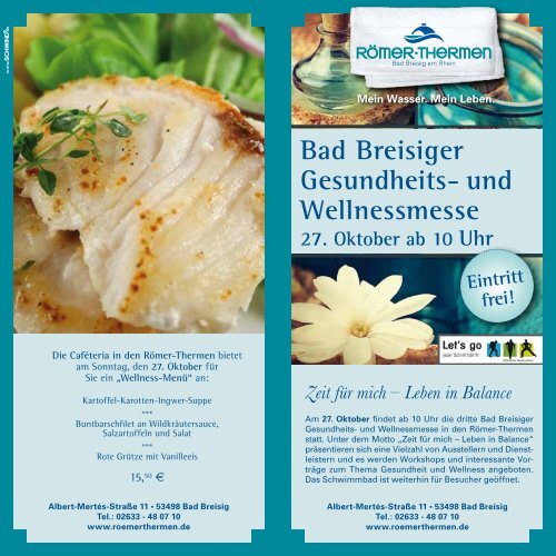 und Wellnessmesse - Verbandsgemeinde Bad Breisig