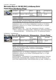 Mercedes-Benz A 160 BE SHZ Licht&