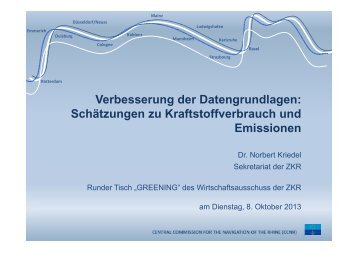 Schätzungen zu Kraftstoffverbrauch und Emissionen - Central ...