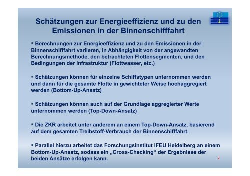 Schätzungen zu Kraftstoffverbrauch und Emissionen - Central ...