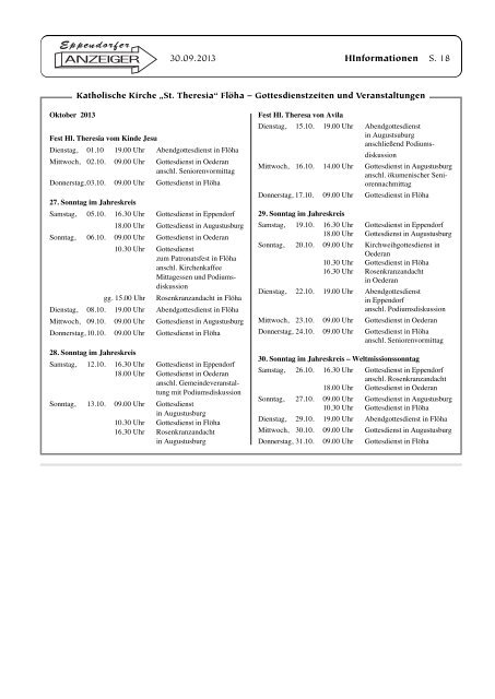 10/2013 - Gemeinde Eppendorf