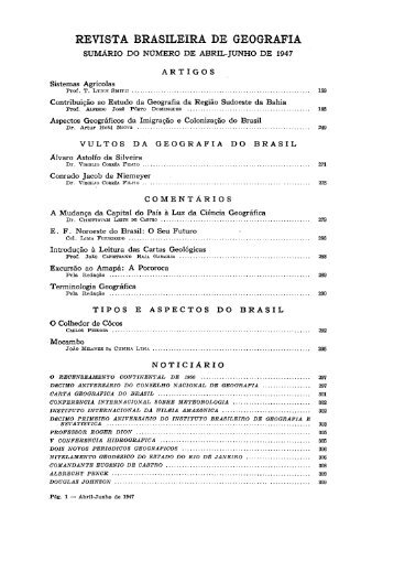 REVISTA BRASILEIRA DE GEOGRAFIA - Biblioteca do IBGE
