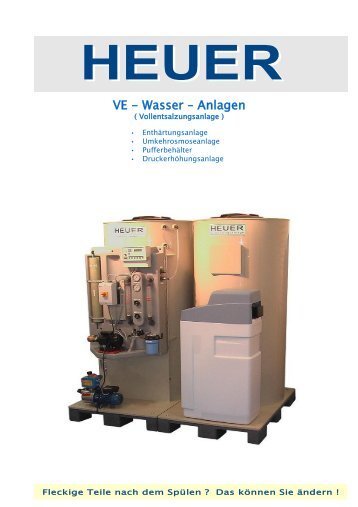 VE - Wasser â Anlagen - Hardo Heuer GmbH