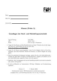 Klausur (Probe 1) - Ing. H. Heuermann
