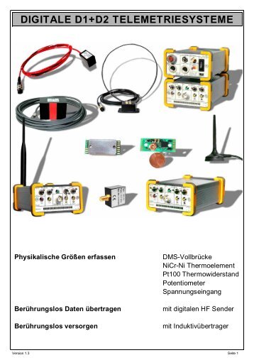 digitale d1+d2 telemetriesysteme - Stork Elektronik Telemetrie ...