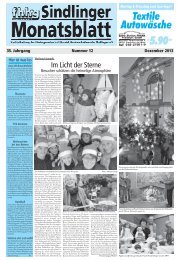 Sindlinger Monatsblatt Dezember 2013 - Sindlingen