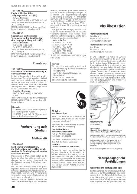 vhs das Programm 1 / 2013