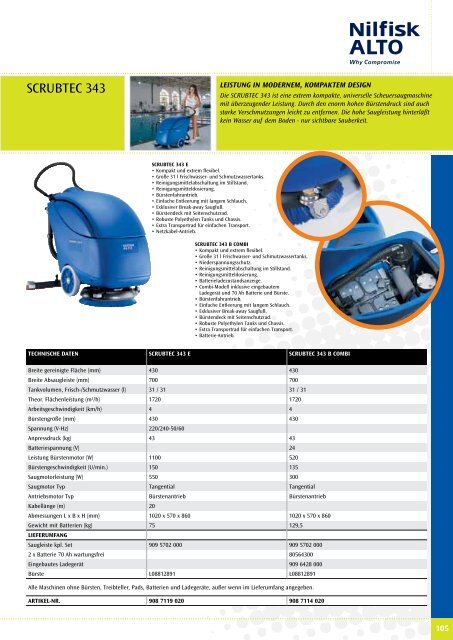 Nilfisk Alto Katalog 2010 - Heupel GmbH