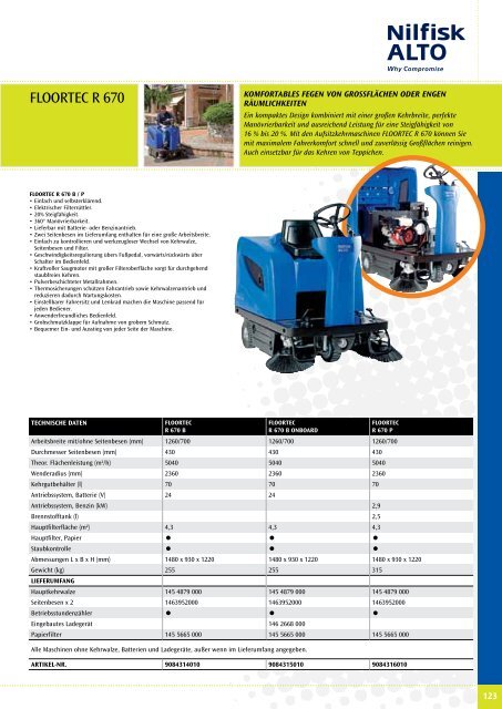 Nilfisk Alto Katalog 2010 - Heupel GmbH