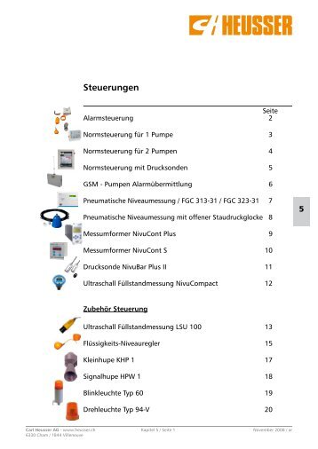 Steuerungen - Carl Heusser AG