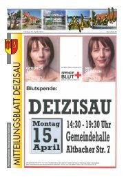 Gemeindemitteilungsblatt vom 12.04.2013 - Gemeinde Deizisau