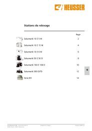 Stations de relevage - Carl Heusser AG