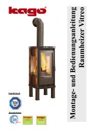 Kaminofen Vitreo - KAGO Wärmesysteme GmbH