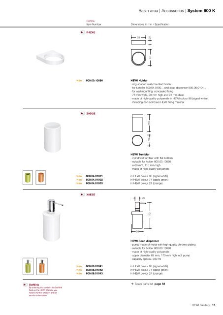 Supplementary Catalogue 2011 Sanitary - RIBA Product Selector