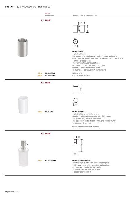 Supplementary Catalogue 2011 Sanitary - RIBA Product Selector