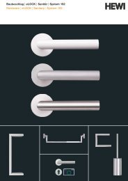 Baubeschlag | eLOCK | SanitÃ¤r | System 162 Hardware ... - HEWI