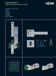 Programm 2010/2011 Elektronische SchlieÃsysteme ... - HEWI