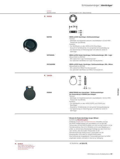 Programm 2010/2011 Elektronische SchlieÃsysteme ... - HEWI