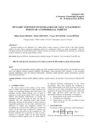 dynamic stiffness investigation of axle attachment ... - Hexagon Studio