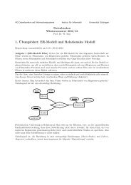 Musterlösung Blatt 1 - Database and Information Systems